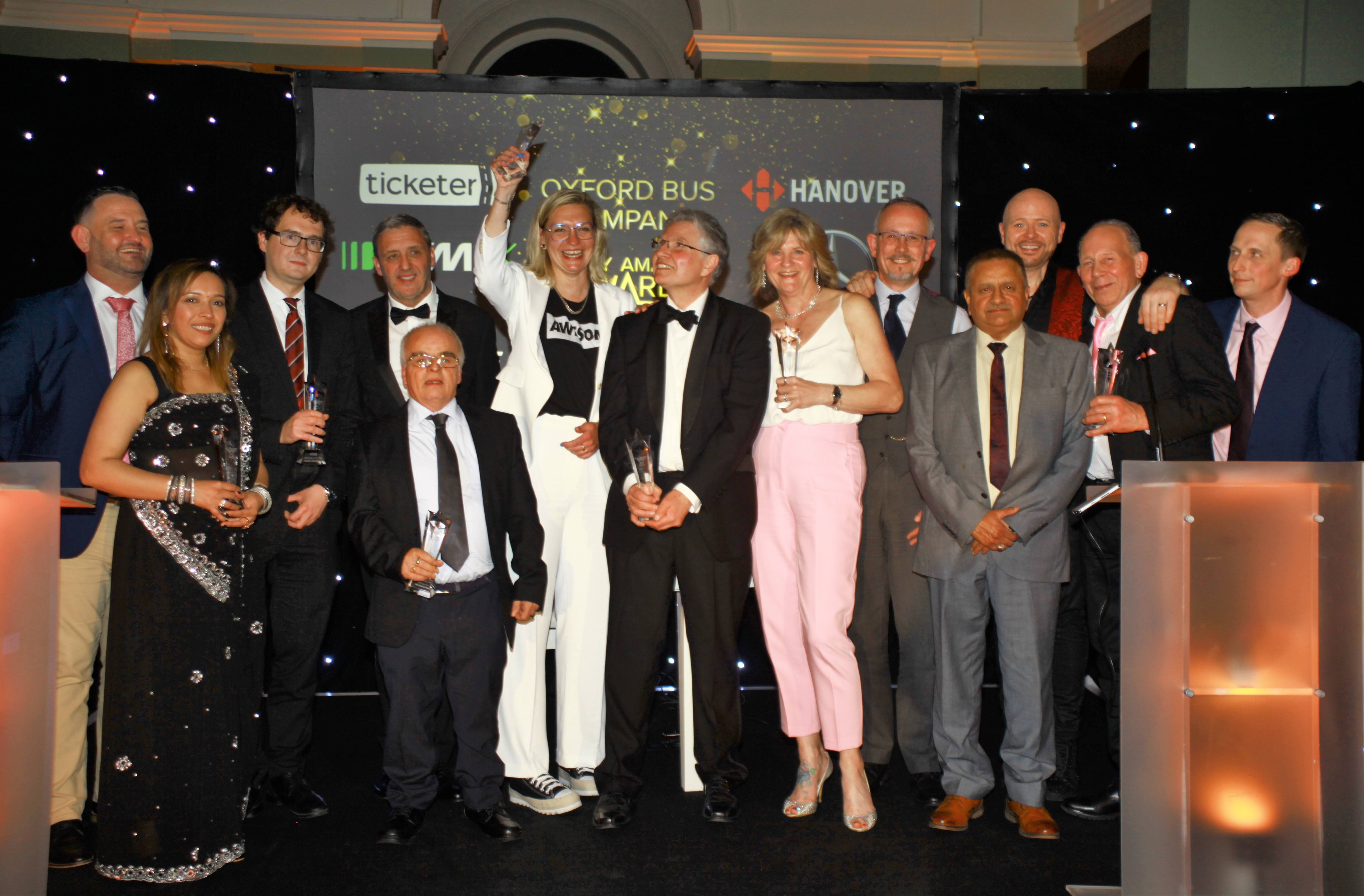 Recipients at the awards night