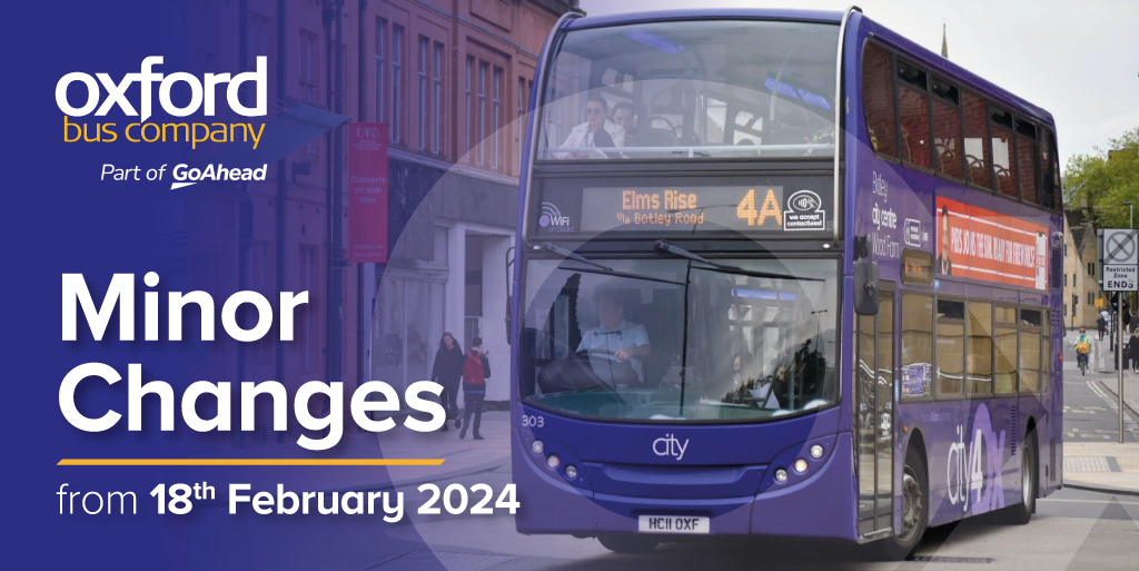 Timetable Change on 4A from 18th February 2024