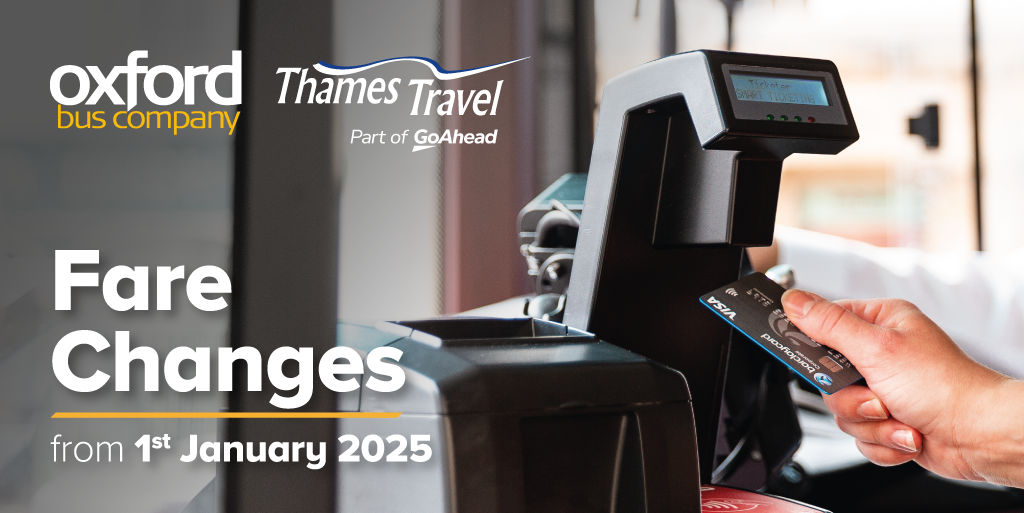 Fare Changes from 1st January 2025