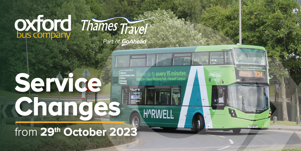 Service Changes from 29th October 2023 - Oxford Bus Company and Thames ...