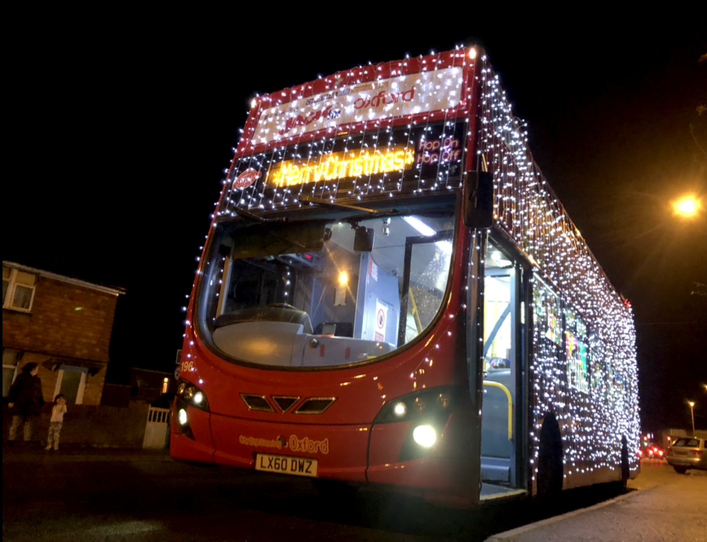 Oxford Bus Company Christmas Lights Bus 