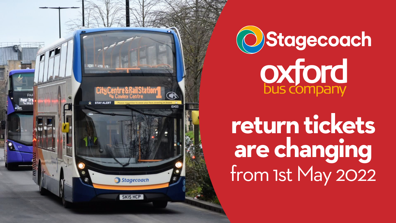 Return tickets are changing - from 1st May 2022