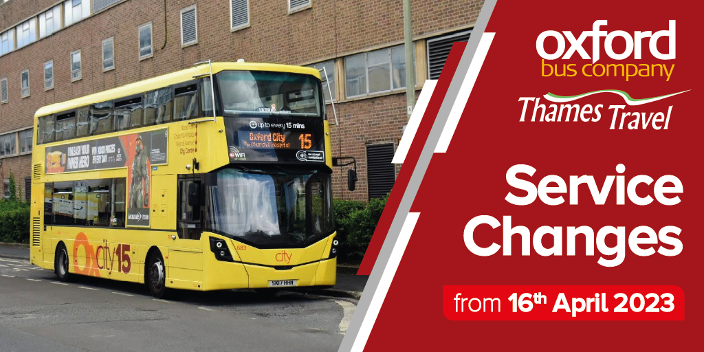 Service Changes from 16th April 2023