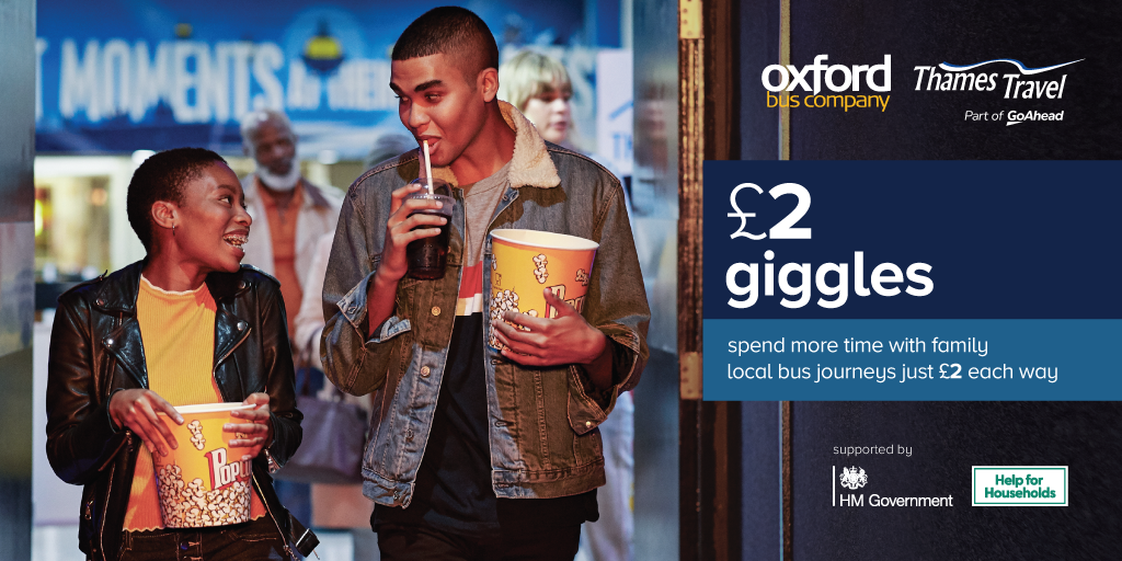 Spend more time with family. Local bus journeys just £2 each way.